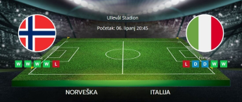 Tipovi za Norveška vs. Italija, 6. lipnja 2025., kvalifikacije za SP