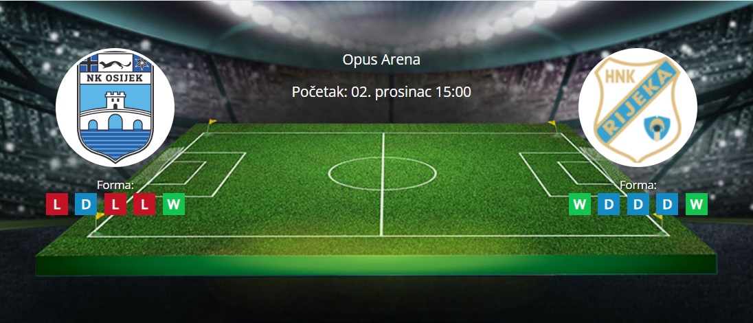 Tipovi za Osijek vs. Rijeka, 2. prosinac 2023., HNL