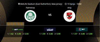 Tipovi za Palmeiras vs. Al Ahly, 19. lipanj 2025., Fifin klupski SP