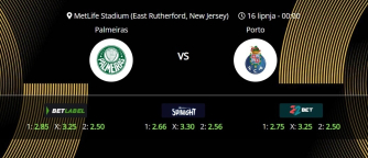 Tipovi za Palmeiras vs. Porto, 16. lipanj 2025., Fifin klupski SP
