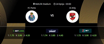 Tipovi za Porto vs. Al Ahly, 24. lipanj 2025., Fifin klupski SP