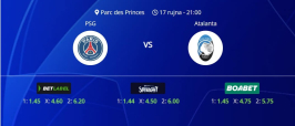 Tipovi za PSG vs. Atalanta, 17. rujna 2025., Liga prvaka
