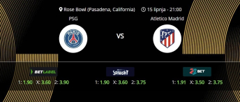 Tipovi za PSG vs. Atletico, 15. lipanj 2025., Fifin klupski SP