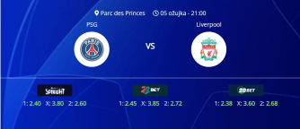 Tipovi za PSG vs. Liverpool, 5. ožujak 2025., Liga prvaka