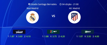 Tipovi za Real Madrid vs. Atletico, 4. ožujak 2025., Liga prvaka
