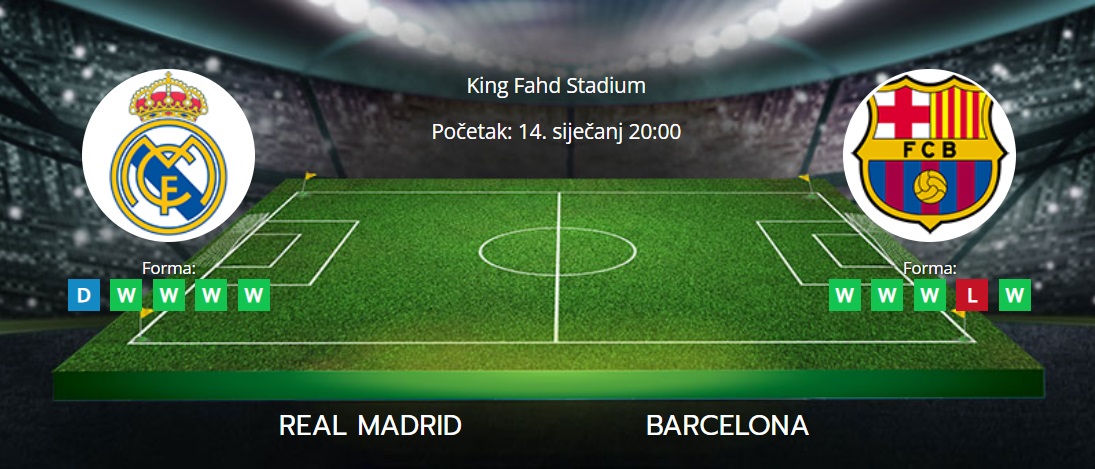 Tipovi za Real Madrid vs. Barcelona, 14. siječanj 2024., španjolski Superkup
