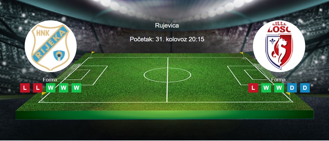 Tipovi za Rijeka vs. Lille, 31. kolovoz 2023., Europska konferencijska liga