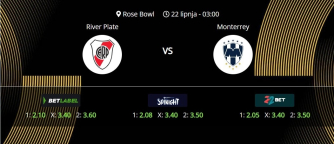 Tipovi za River Plate vs. Monterrey, 22. lipanj 2025., Fifin klupski SP