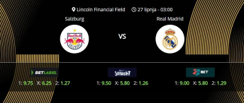 Tipovi za Salzburg vs. Real Madrid, 27. lipanj 2025., Fifin klupski SP