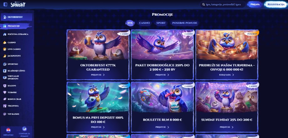Bonusi i promocije na Spinightu