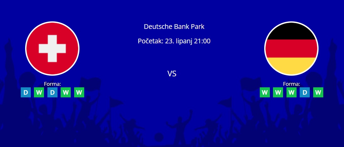 Tipovi za Švicarska vs. Njemačka, 23. lipanj 2024., Euro 2024